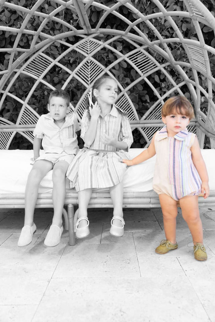 Linen Romper Unisex - Pastel