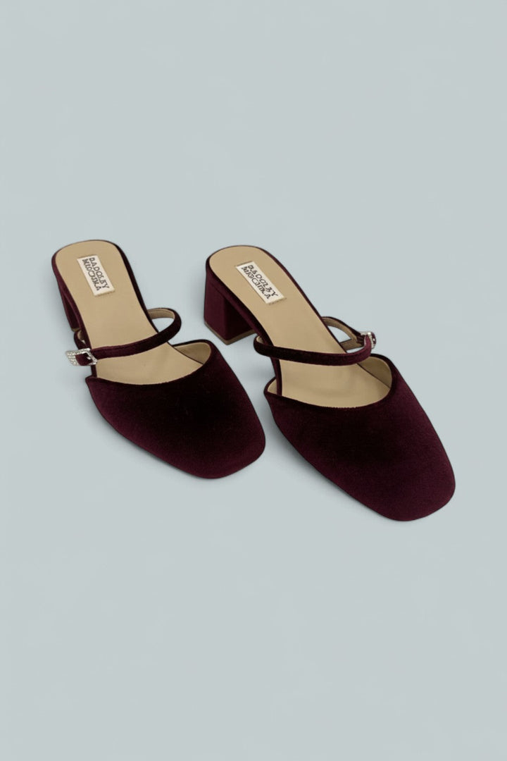 Valarie Pumps - Wine Velvet