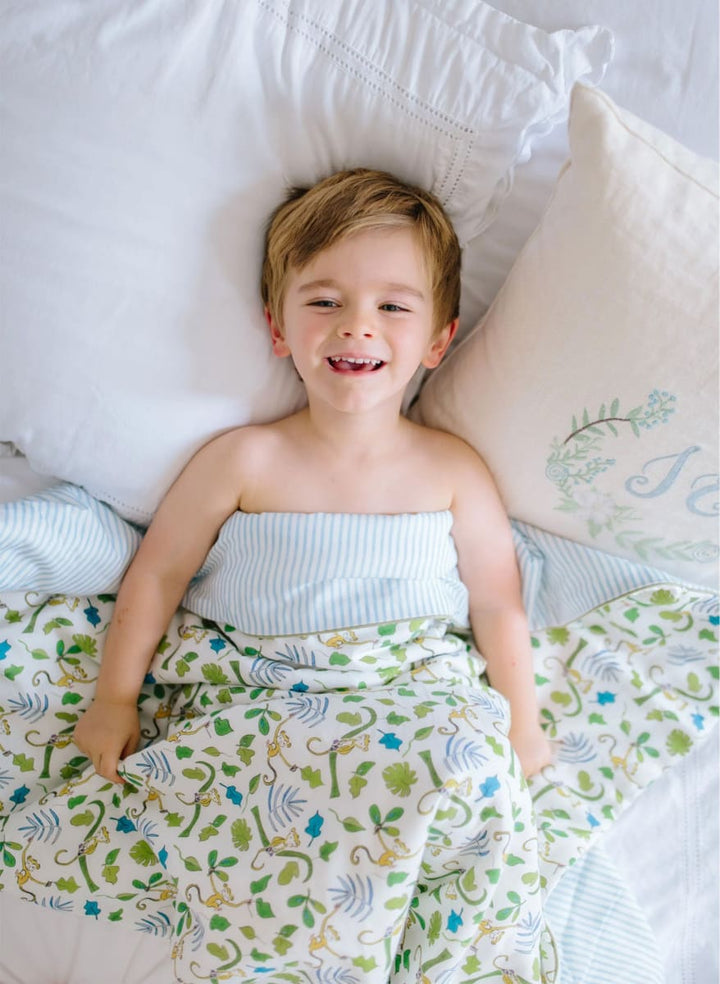 Crib Quilt - Happy Monkey