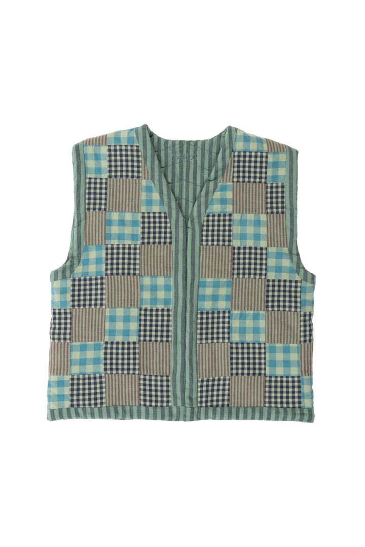 Children's Patchwork Mint Vest