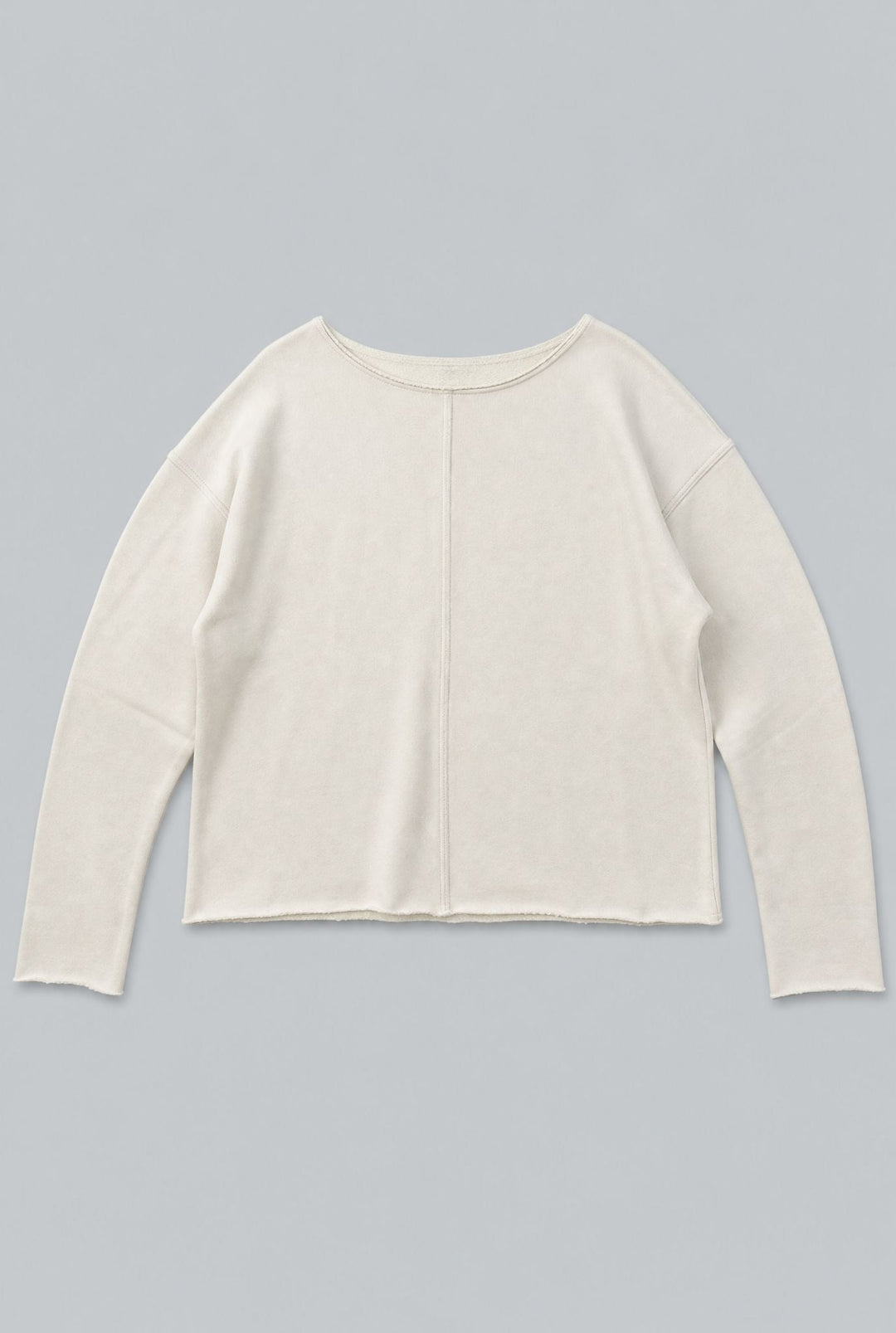 Raw Edge Sweatshirt - Ivory