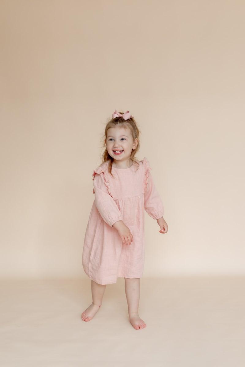 Kimber Long Sleeve Dress - Whipped Pink