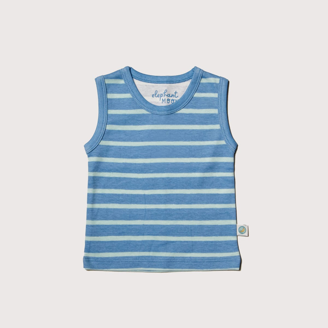 Sleeveless Vest - River Stripe