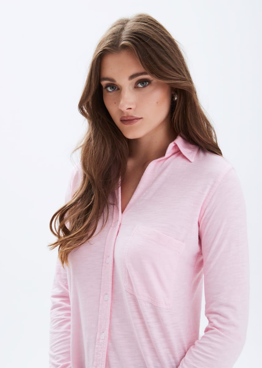 Amrat Jersey Blouse - Blush