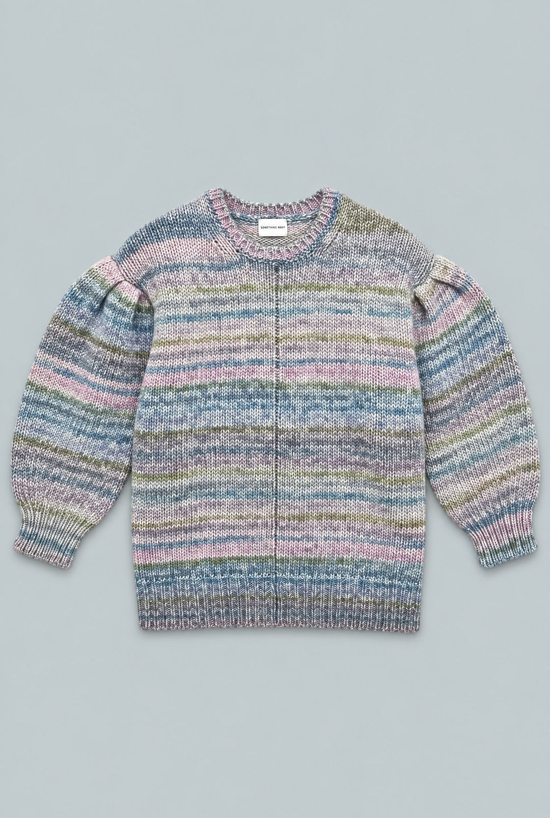 Kids Ombre Crew Neck Sweater - Pastel/Multi