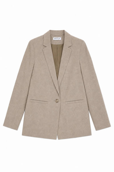 Oversized Classic Blazer - Ecru