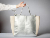 The GRACE - Silver & Natural Linen