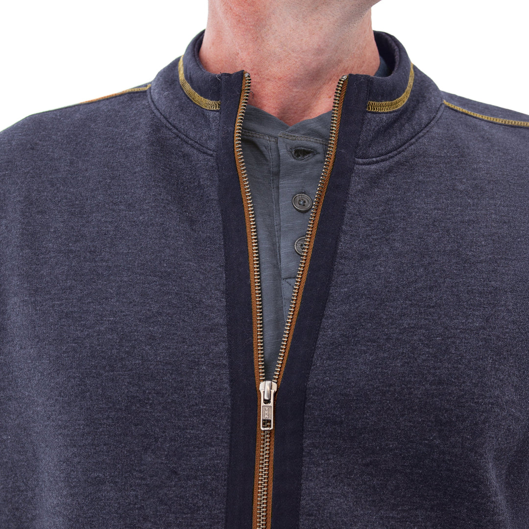 Waylen Organic Cotton Fleece Jacket - Caviar