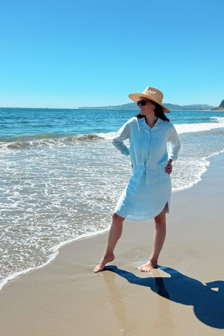 Meet Me By The Cliff Dress - Summer Blue