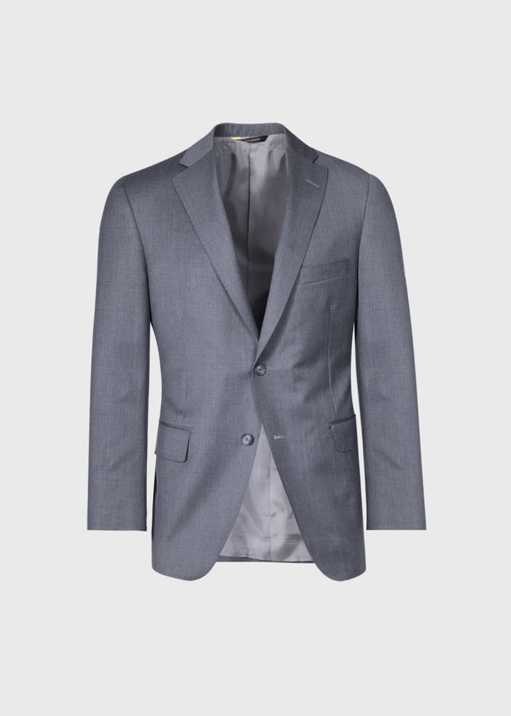 Super 110s Wool Paul Suit - Mid Grey