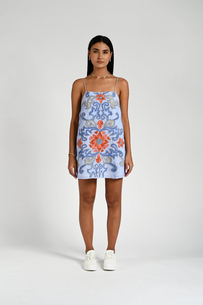 Hazel Dress - Vista Blue