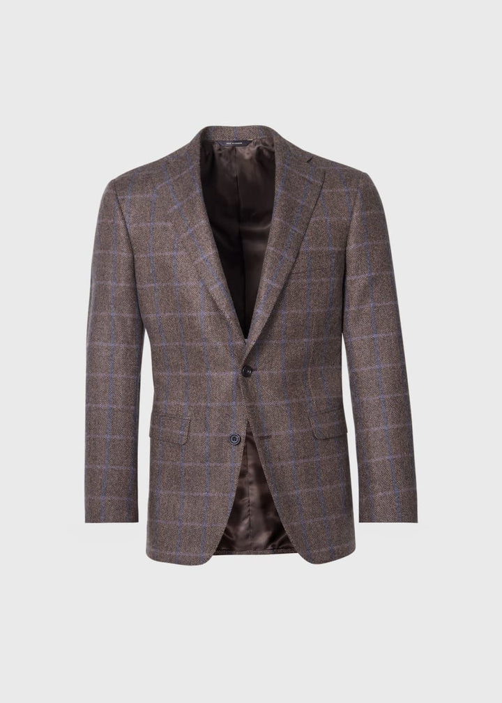 Cashmere Paul Jacket - Brown/Blue