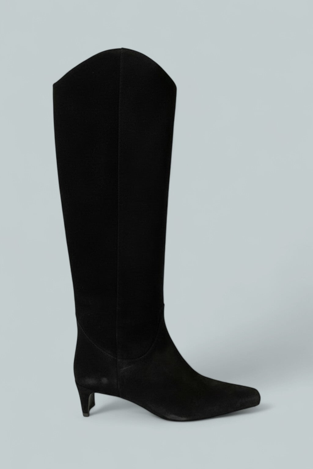 Women's Western Wally Suede Tall Boots - Black Suede