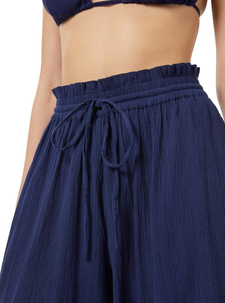Brooke Pants Cotton Crepe - Navy