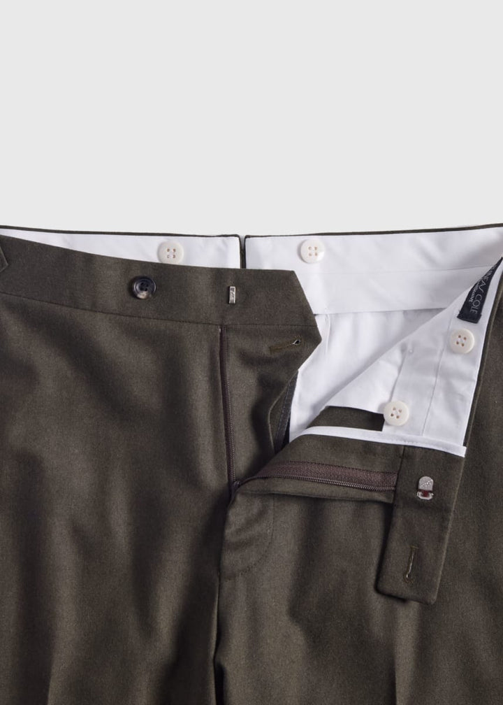 Irish Linen Harley Dress Trousers - Olive