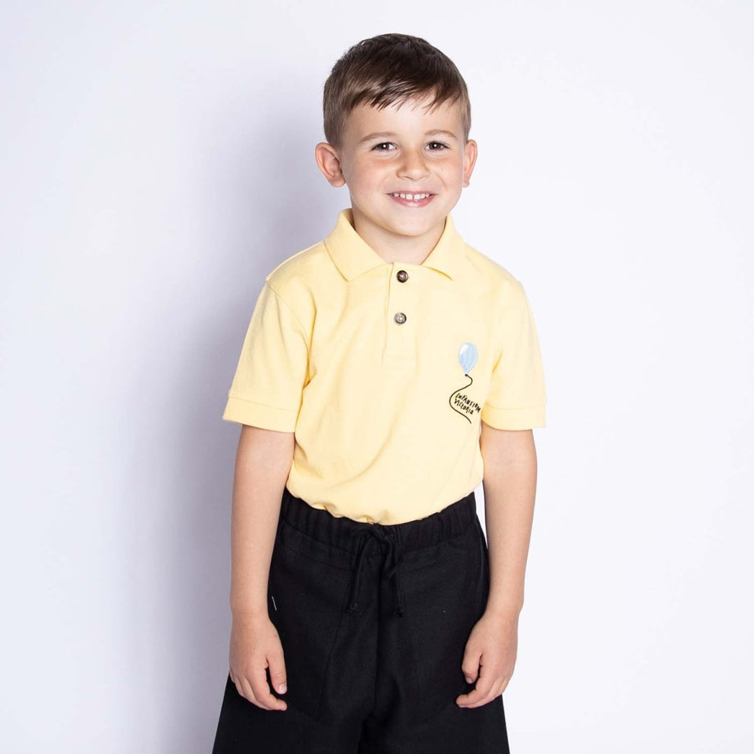 Polo Shirt For Kids - Yellow