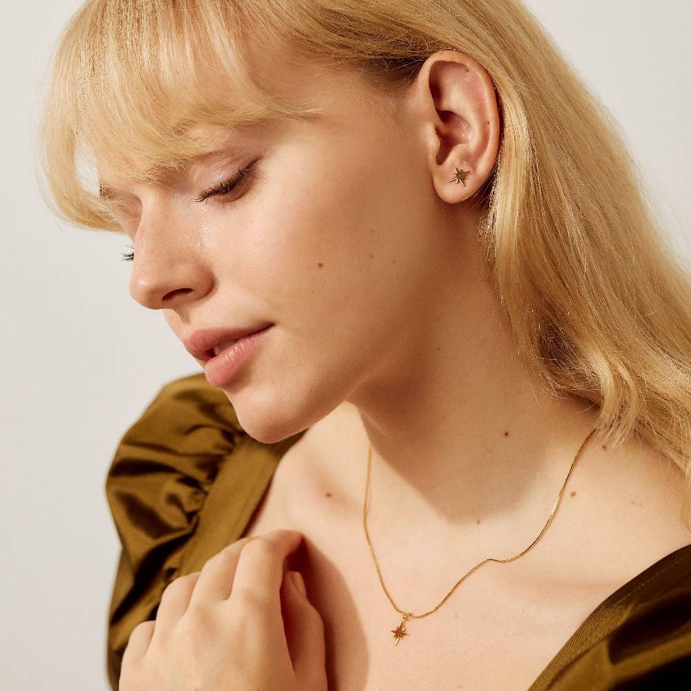 Burst Charm Stud Earrings