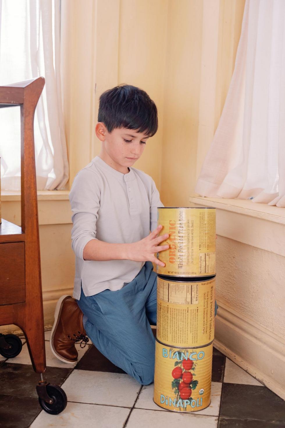 Devon Pant in Medium Blue