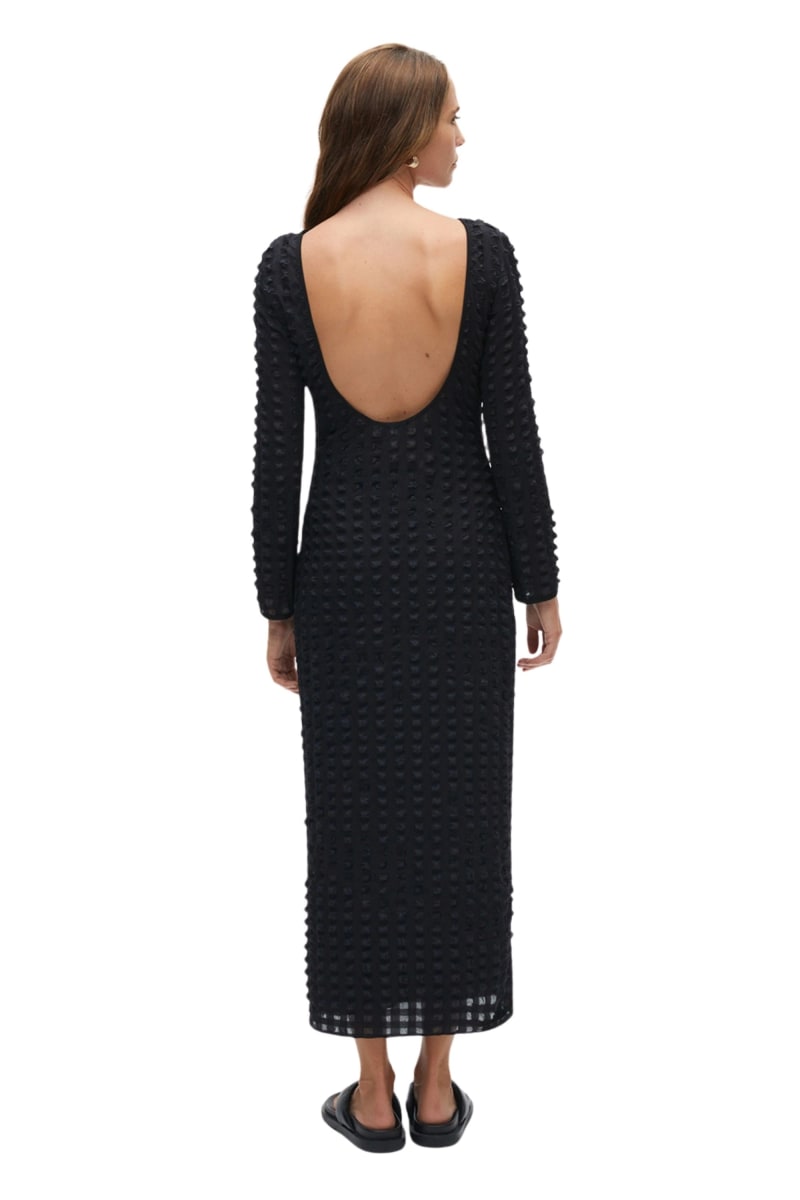 Open Back Dress - Black