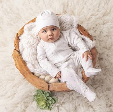 Bundle Of Joy Onesie Interlock Sleepsuit - Innocence White