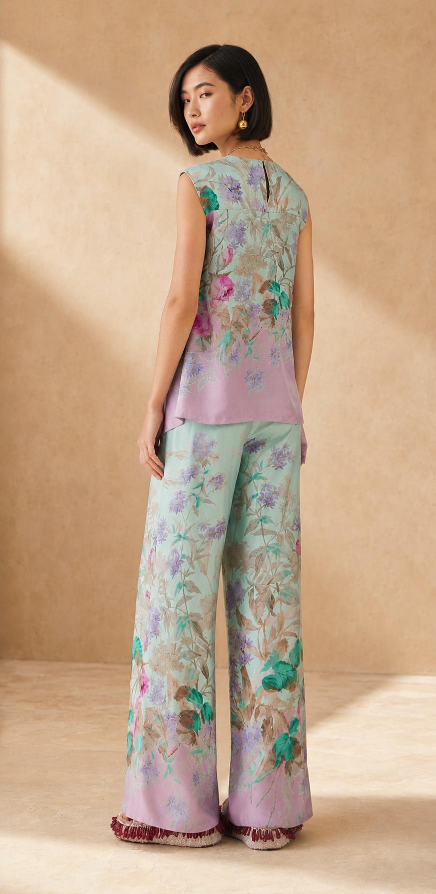 Palazzo Pants - Heath Placée Mint
