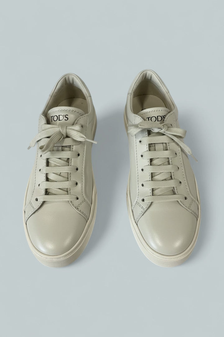 Sneakers In Leather - White