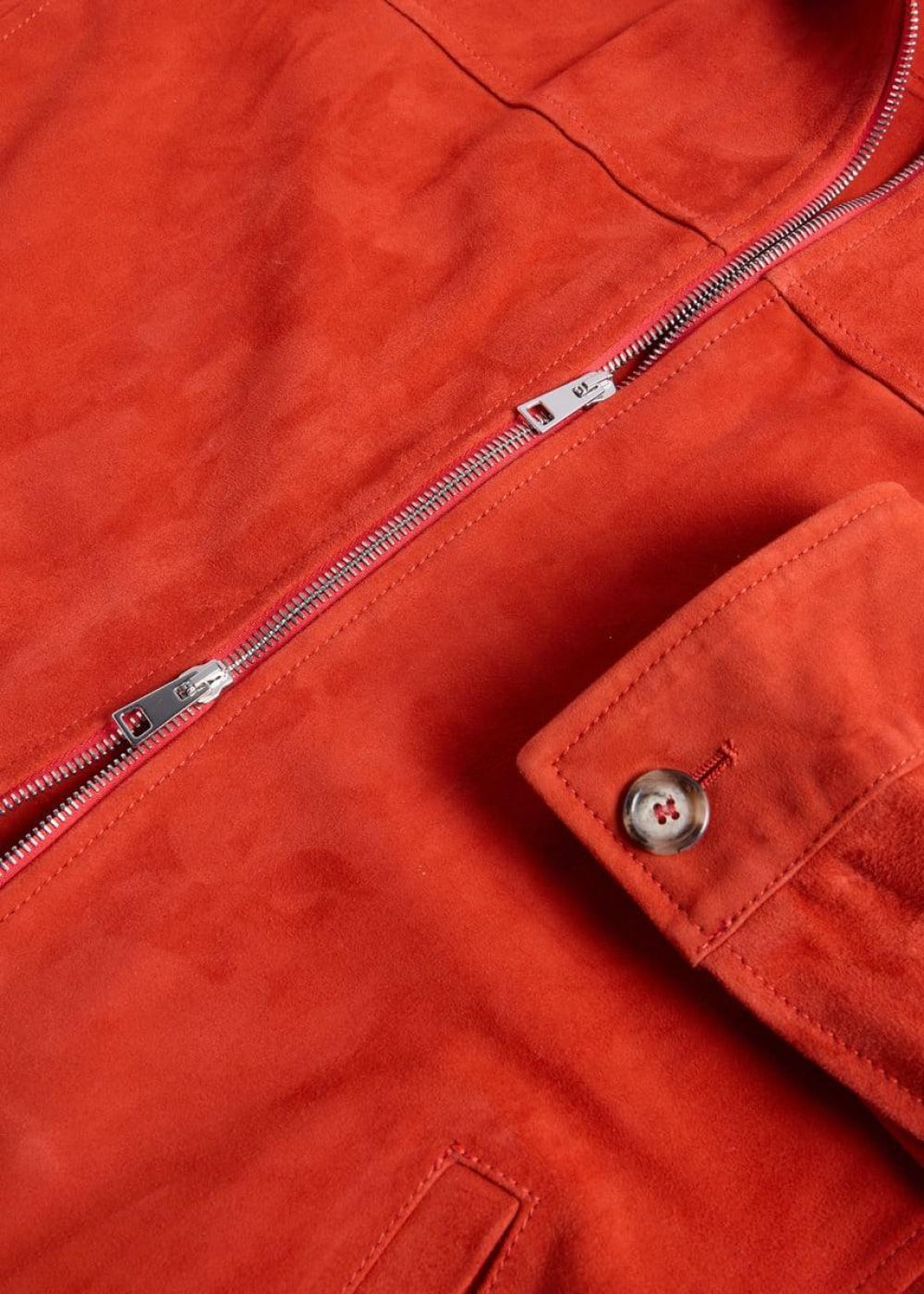 Ultra Soft Suede Jacket - Red - Jacket
