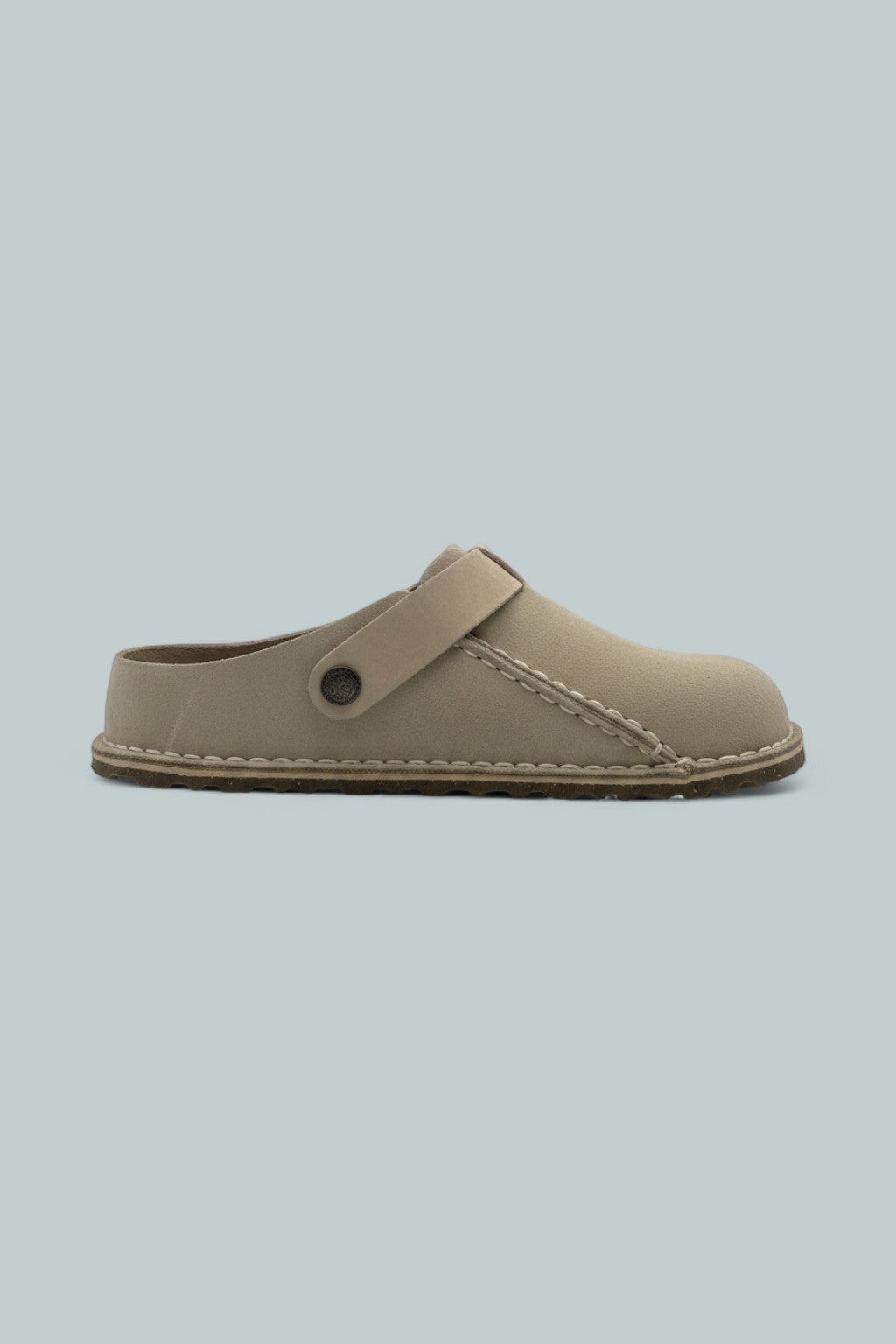Lutry Premium Suede Clogs - Eggshell