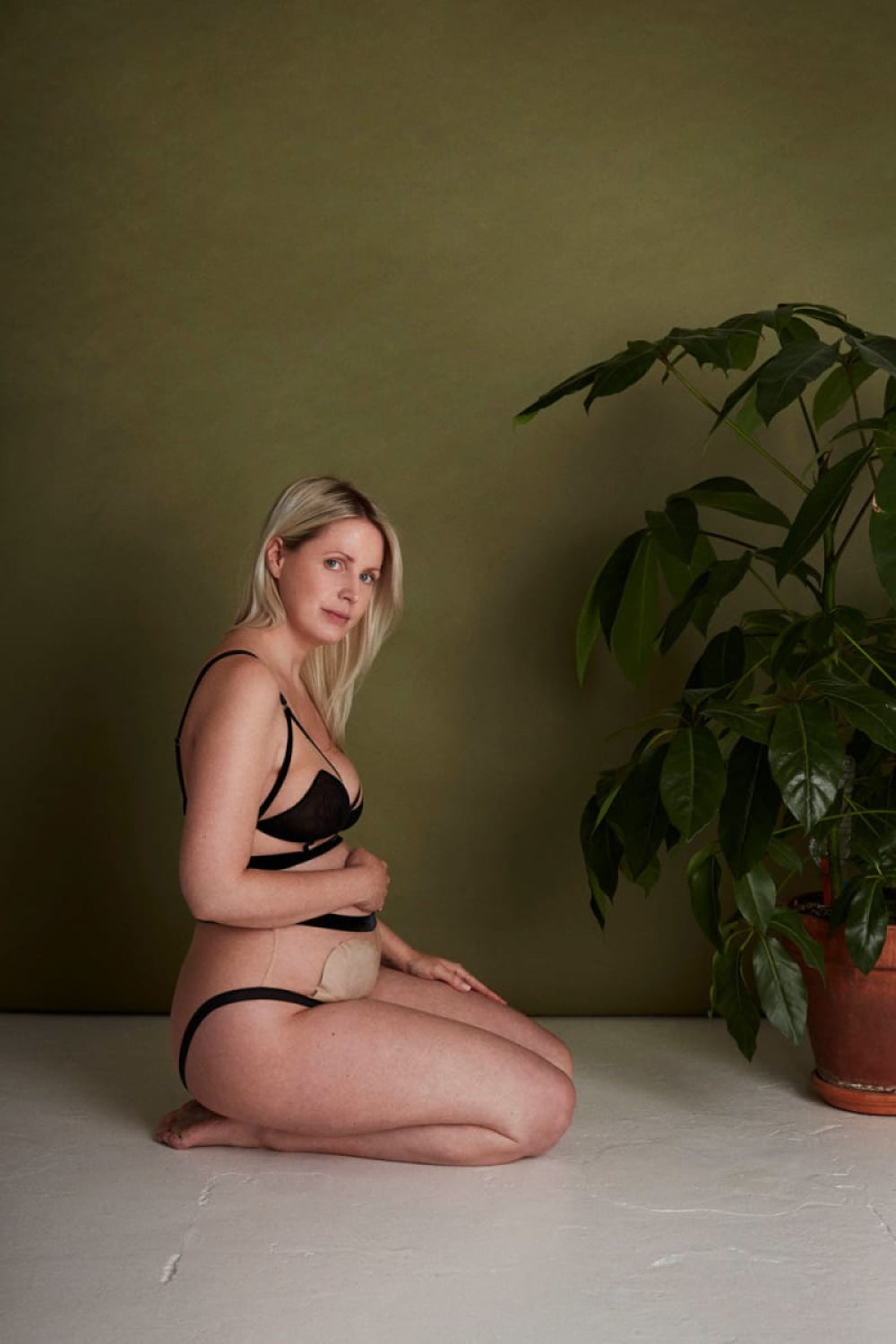 Uniqueness Is Strength Highwaist Briefs - Black & Sheer - FINAL SALE - Underwear
