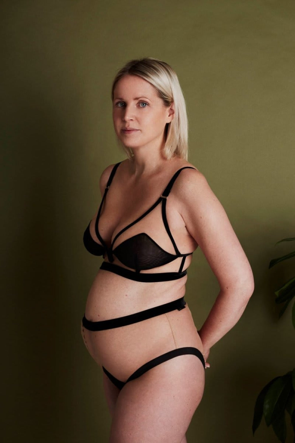 Uniqueness Is Strength Highwaist Briefs - Black & Sheer - FINAL SALE - Underwear