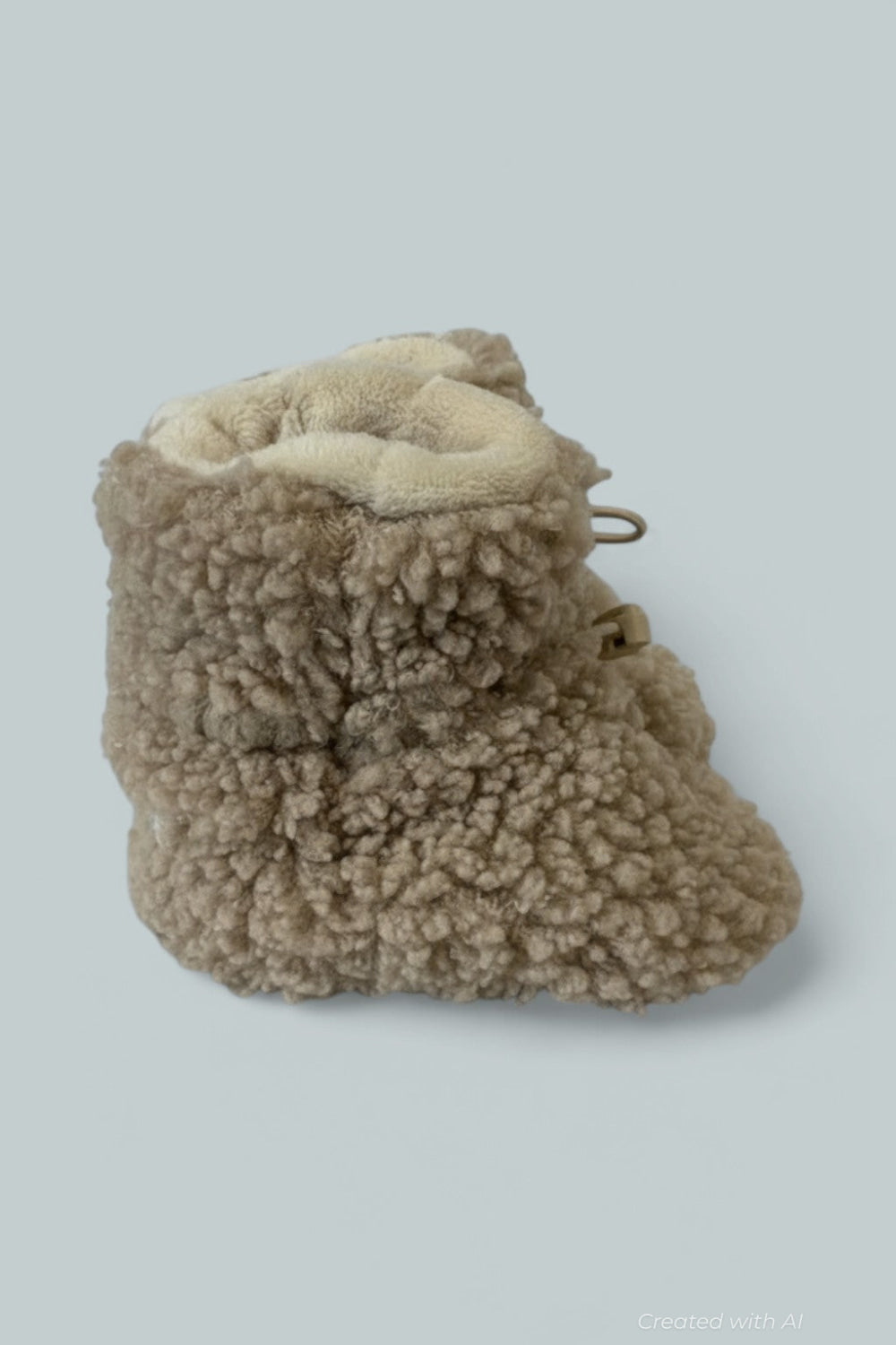 Unisex Baby Booties Plush - Oatmeal - 12-18 MONTHS - Boot
