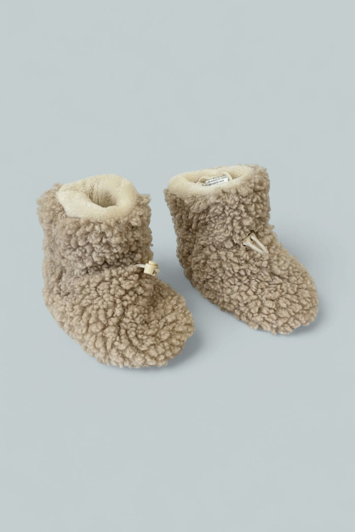 Unisex Baby Booties Plush - Oatmeal - 12-18 MONTHS - Boot