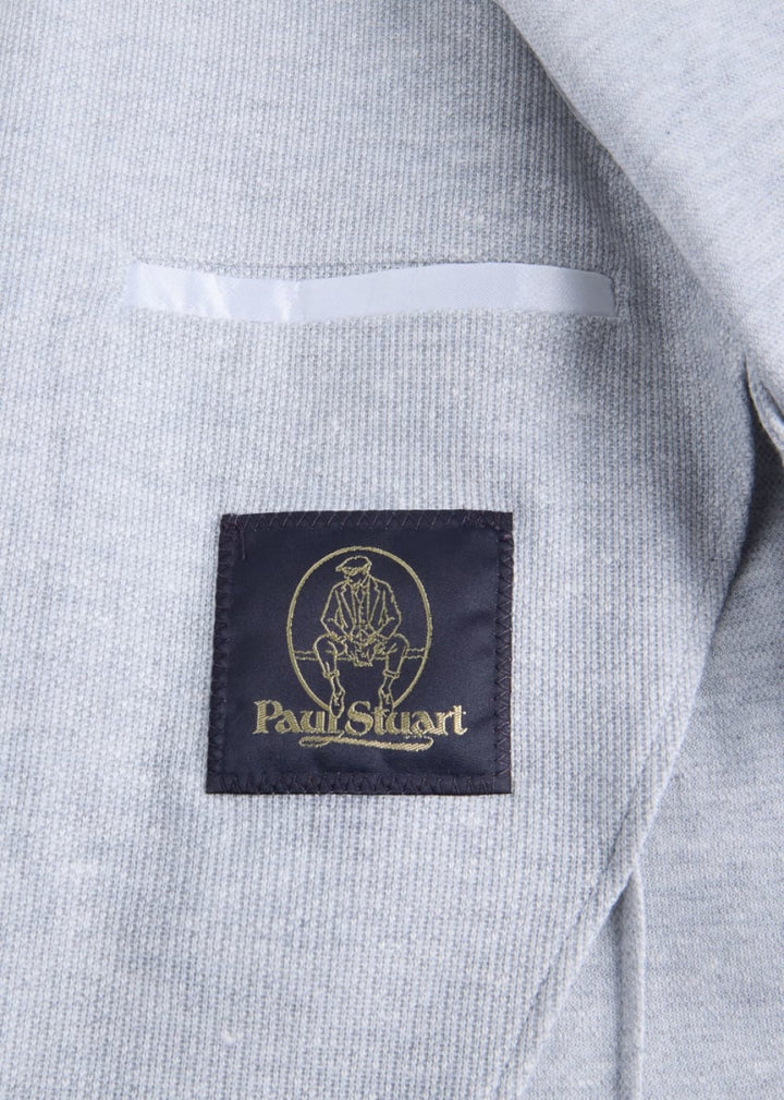 Unstructured Knit Jacket - Silver - Blazer