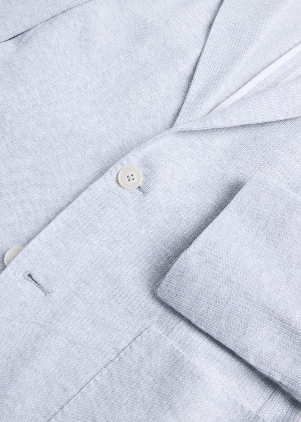 Unstructured Knit Jacket - Silver - Blazer