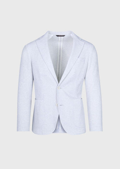 Unstructured Knit Jacket - Silver - Blazer
