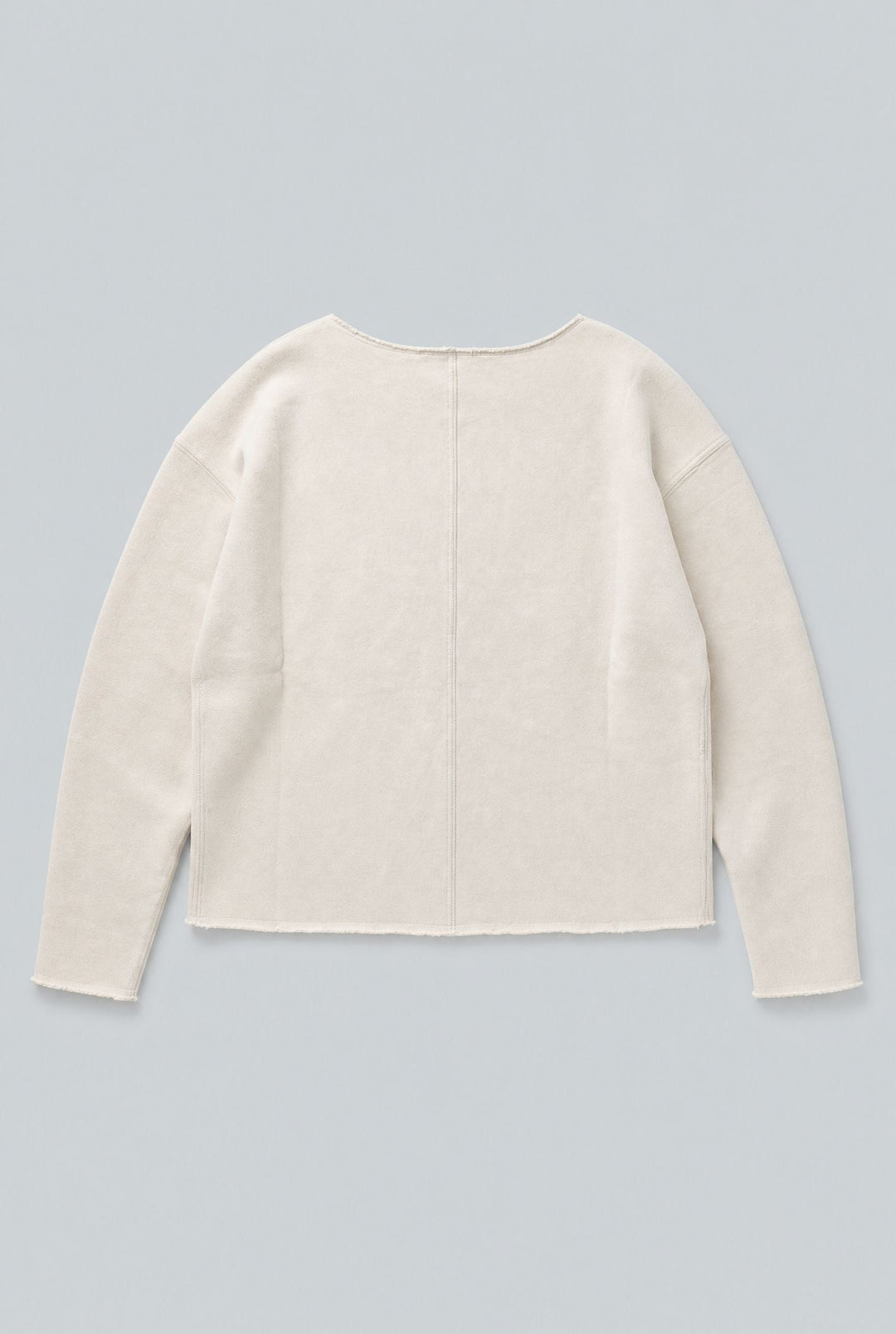 Raw Edge Sweatshirt - Ivory