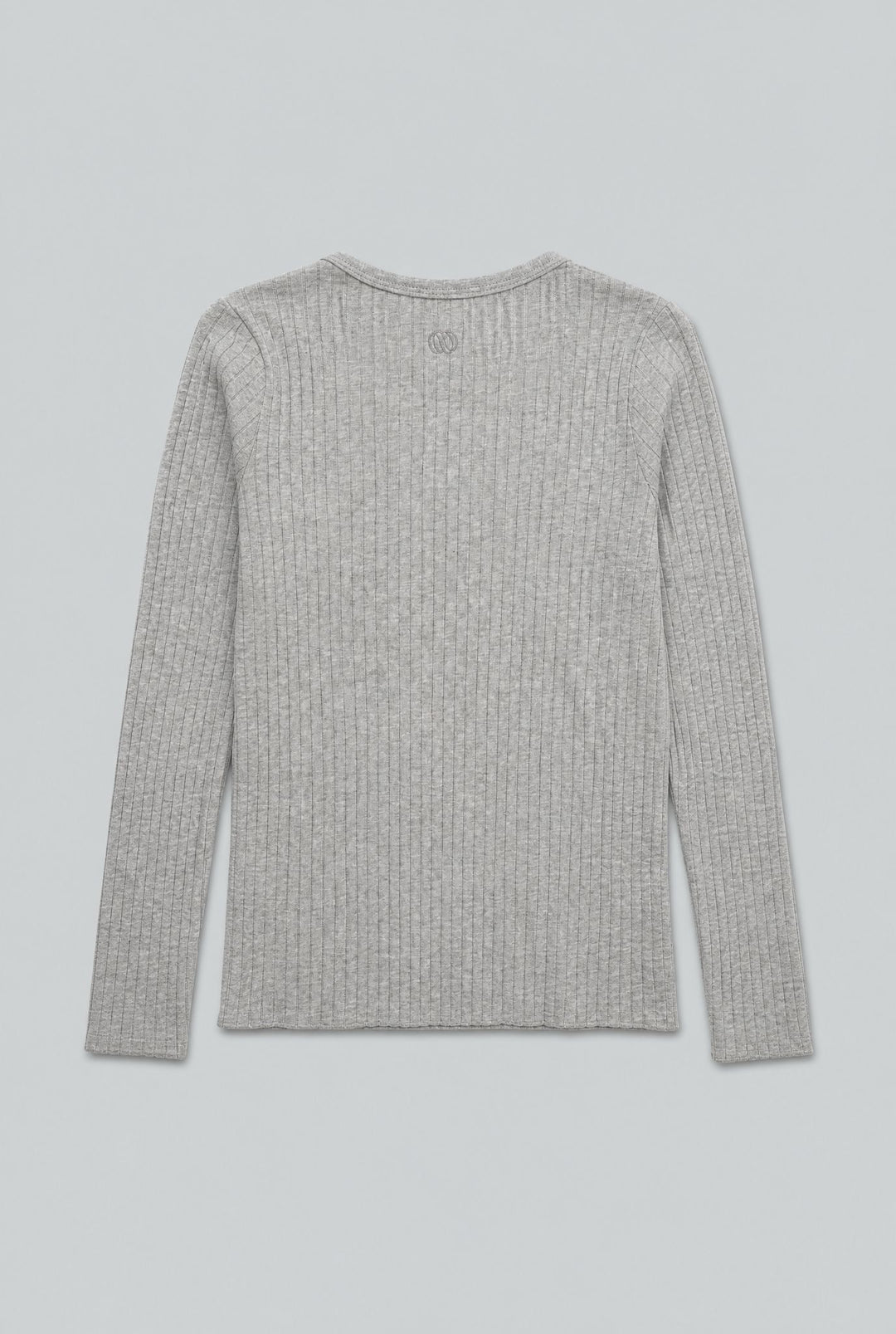 Ribbed Long Sleeve Tee - Heather Gray