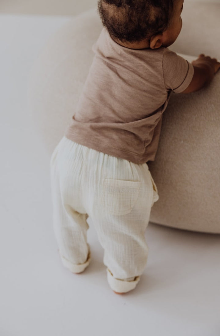 Gauze Pants - Bone