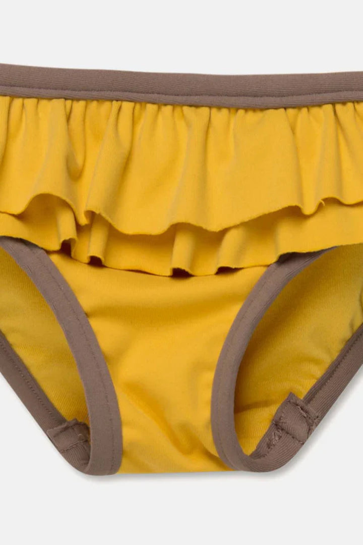 Uv flounce baby swim bottom - Yellowtaupe swim - bikini bottom - baby