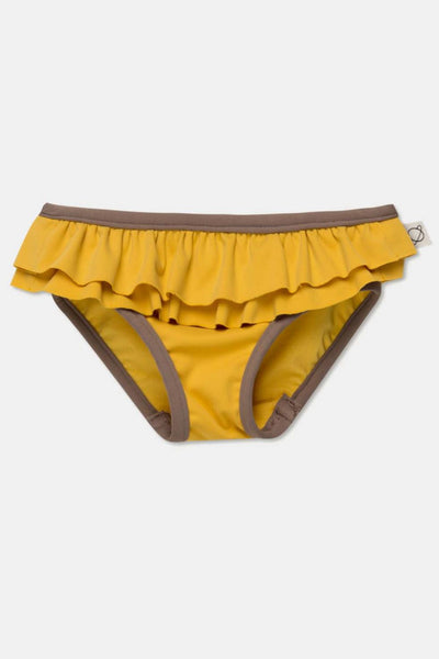 Uv flounce baby swim bottom - Yellowtaupe swim - bikini bottom - baby