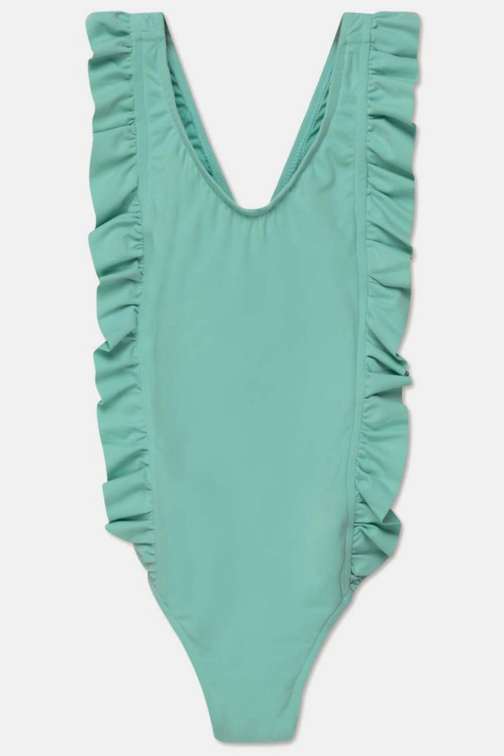 Uv ruffle swimsuit - Green swim - One Piece Swim