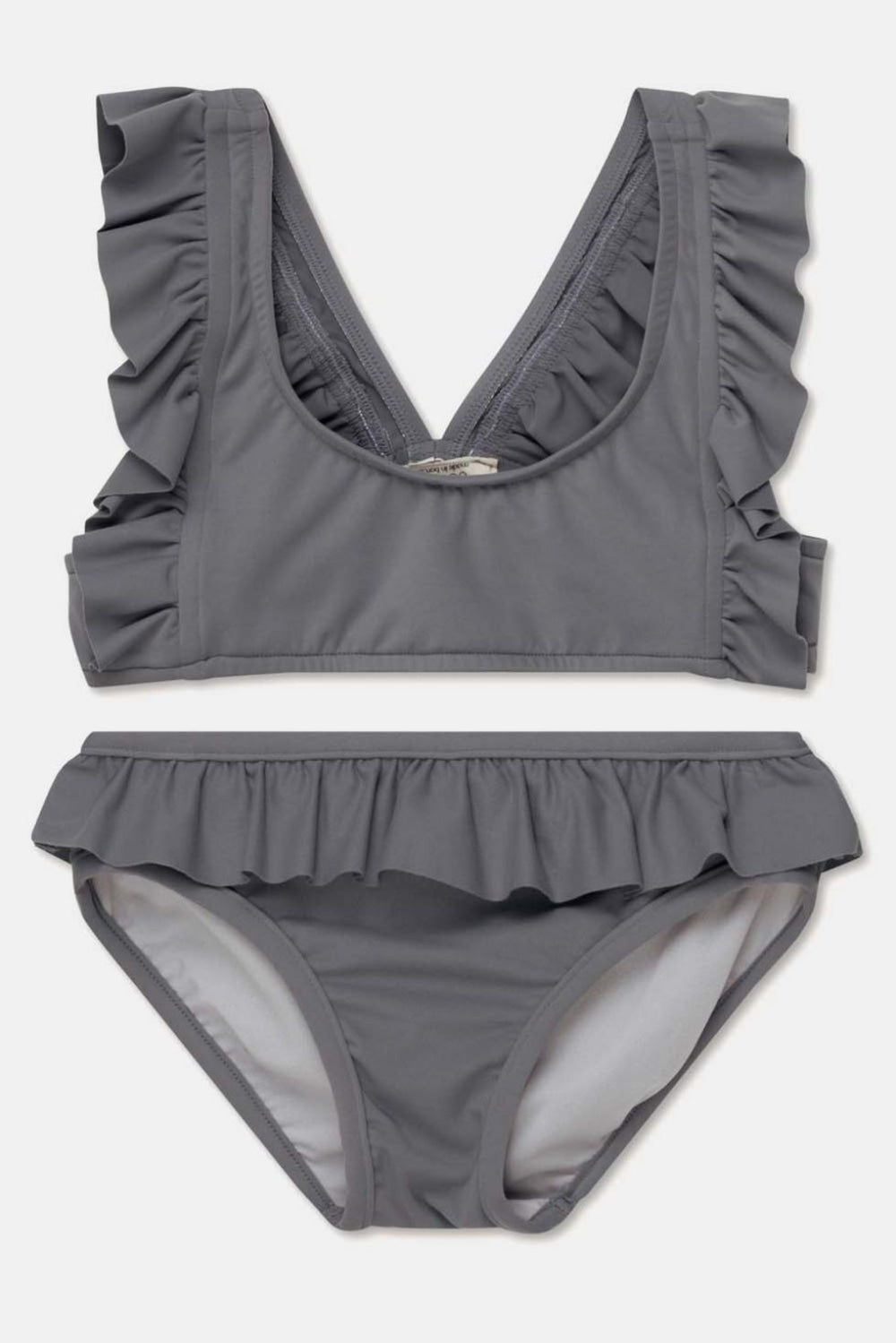 Uv ruffle two-pieces swimsuit - Grey swim - Two Piece Swim