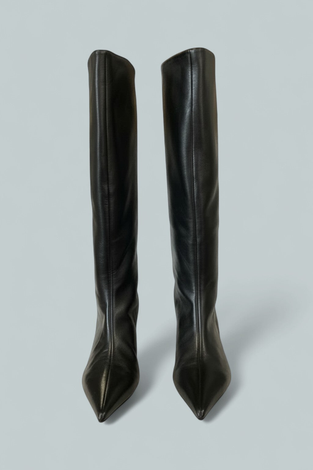 Women's Kiki Kitten Heel Boots - Black Leather