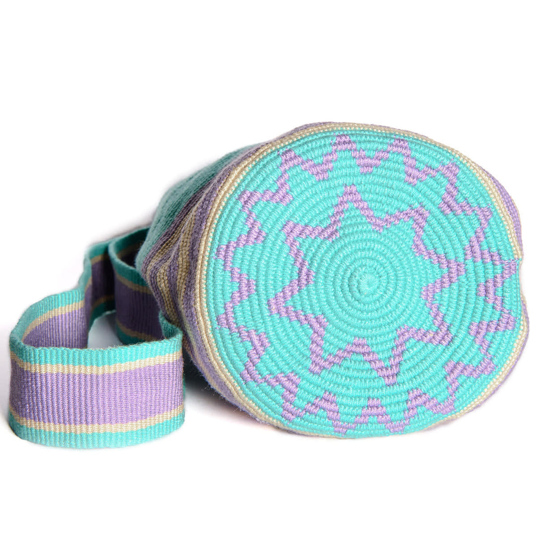 Summer Pastel Stripes Bucket Bag