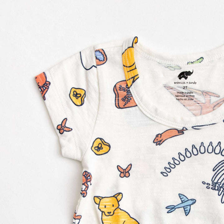 Short Sleeve Peplum Top - Field Trip