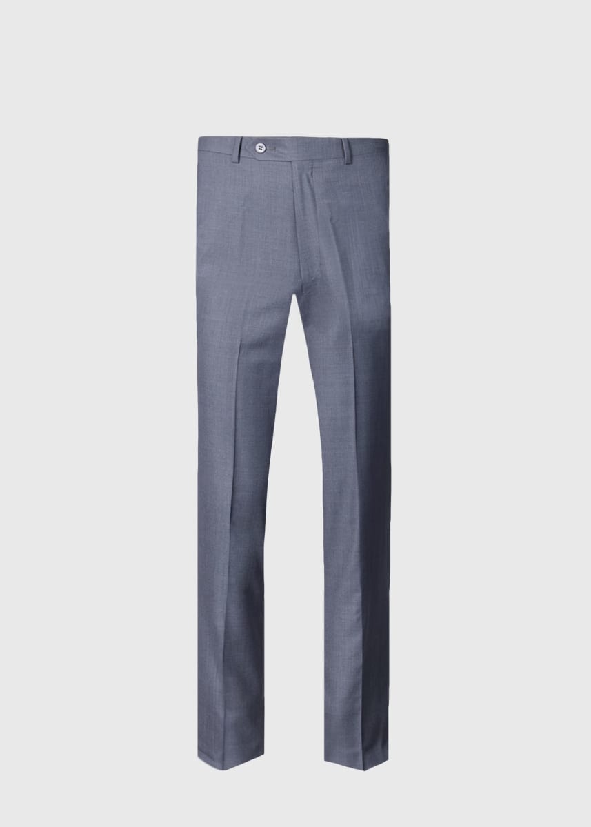 Wool & Silk James Dress Trouser - Grey