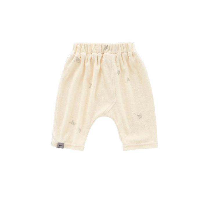 Baby Terry Harem Pants - Cream