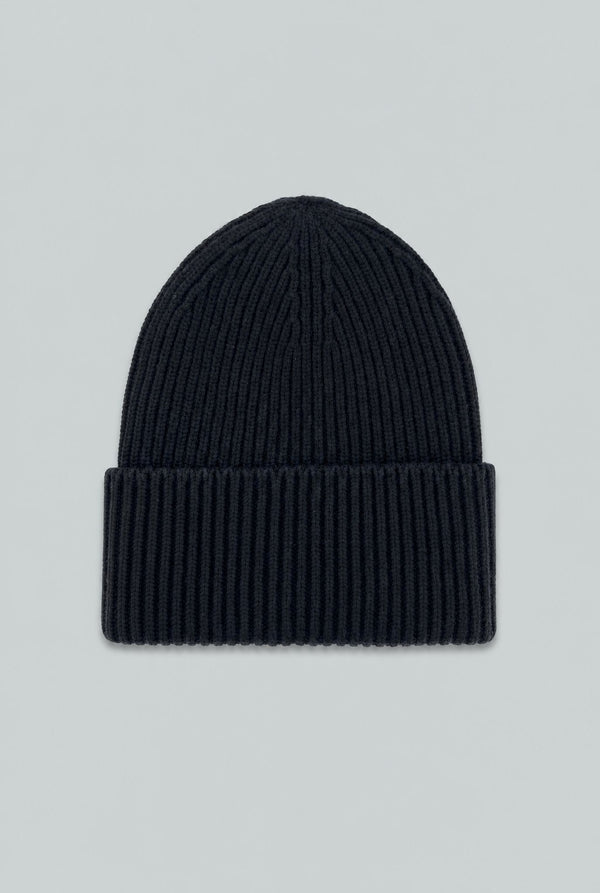 Ribbed Beanie - Black