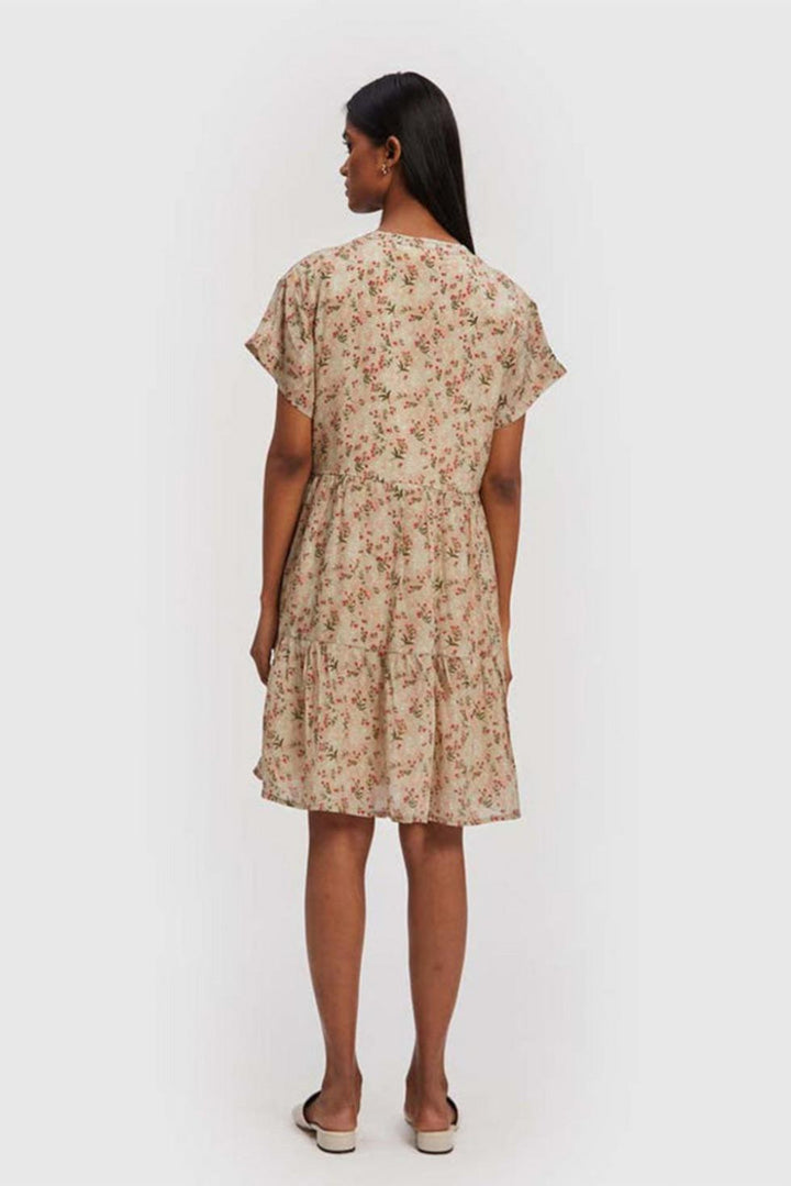 V-neck Tiered Dress - Peony Parade - Dresses