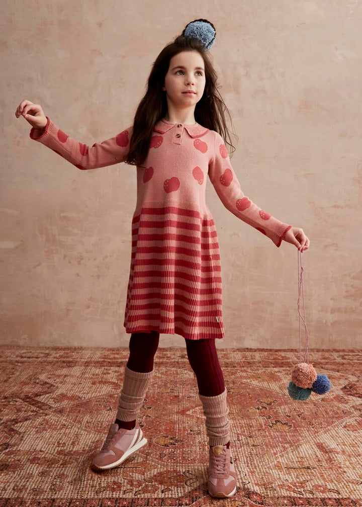 Alys - Apple Knit Dress - Rosy